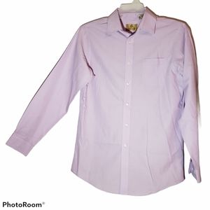 Class/Club men's size 18 light purple button up dress shirt. 441